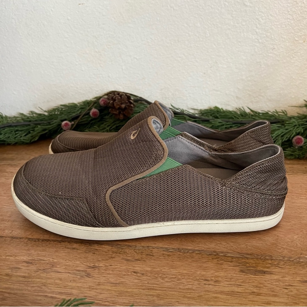 Olukai Nohea Mrsh Tan Slip On Shoe Size 11.5 - Picture 3 of 11